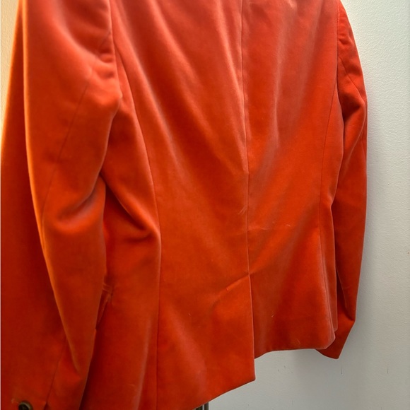 J. Crew vintage Schoolboy deep orange velour blazer size 2P Rare find. Slim Fit. - Picture 2 of 4